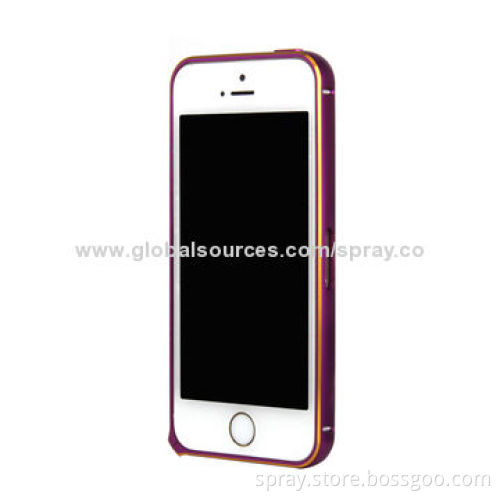 Ultra-thin and Dual-color Bumper Aluminum Cases for iPhone 5/5S, OEM Orders Welcomed
